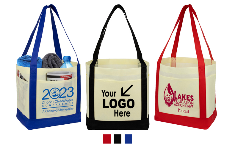 Gusset - Faux Canvas 3-Pocket Value Tote Gusset - Faux Canvas 3-Pocket Value Tote